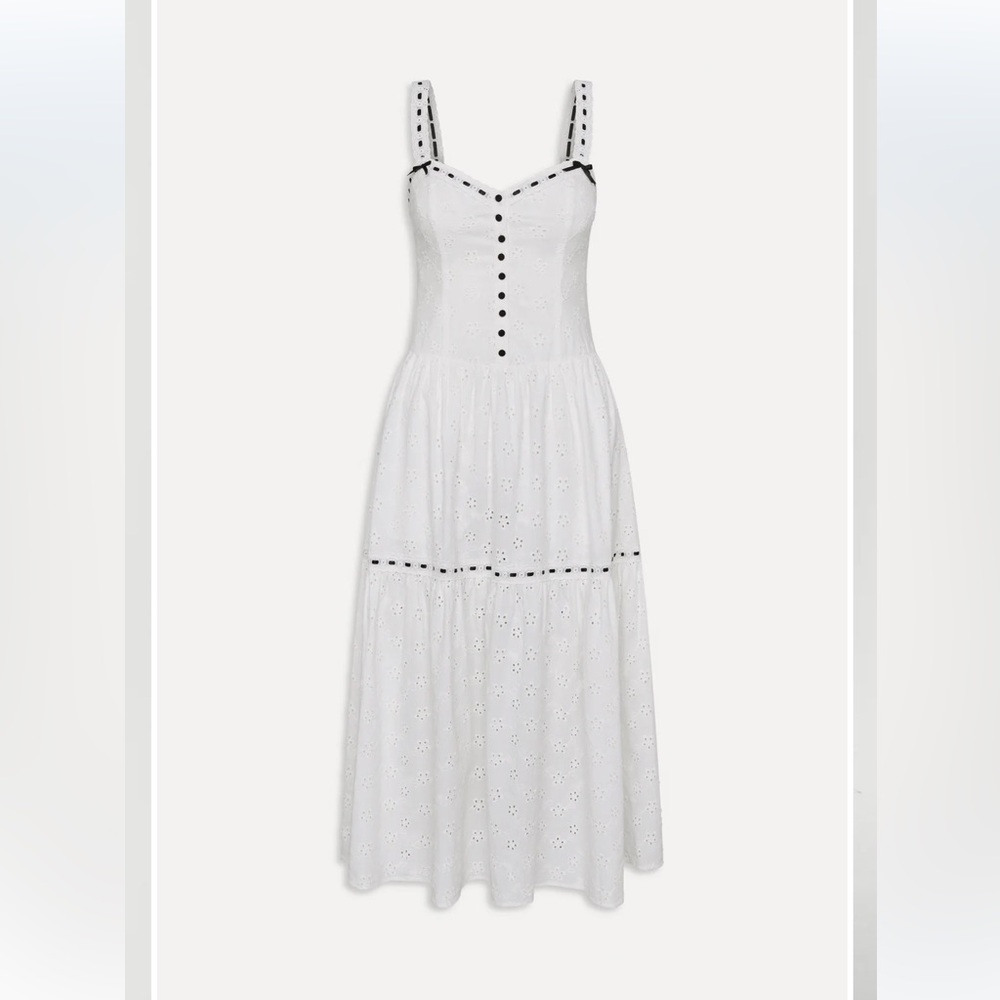 Frankies Bikinis x Bella Hadid Bishop Eyelet Maxi Dress - Picture 4 of 9
